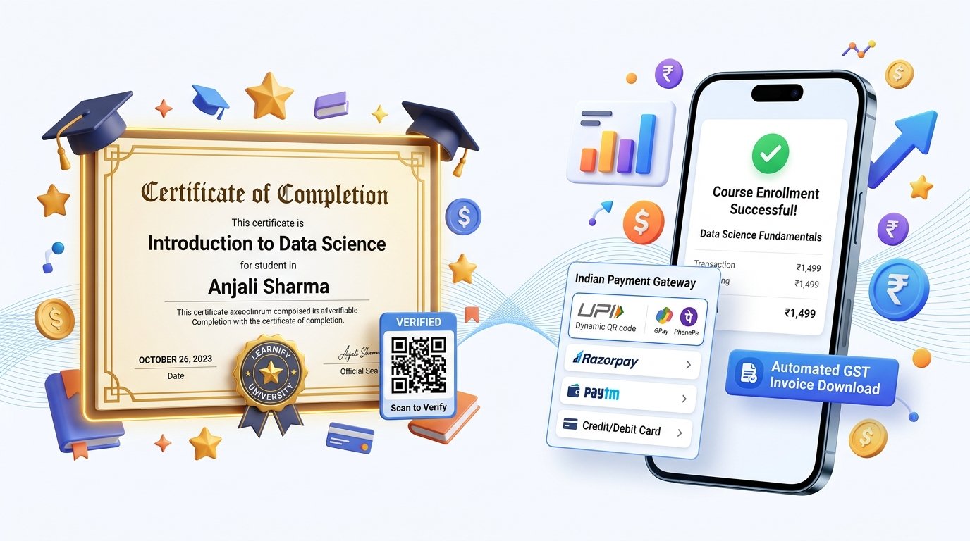 Automated QR Certificates and Indian Payment Gateways - Digital Web Track LMS