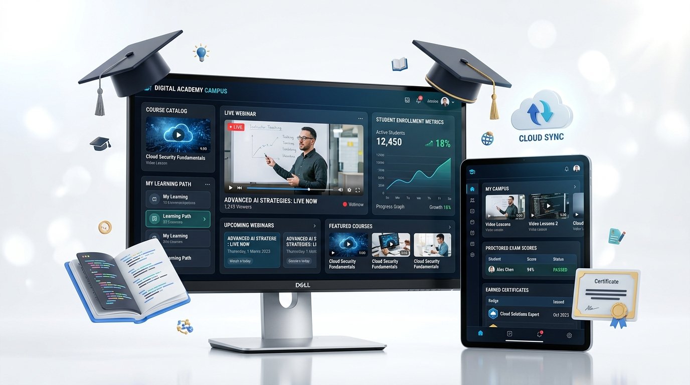 LMS Digital Academy Campus & Live Webinar Portal - Digital Web Track