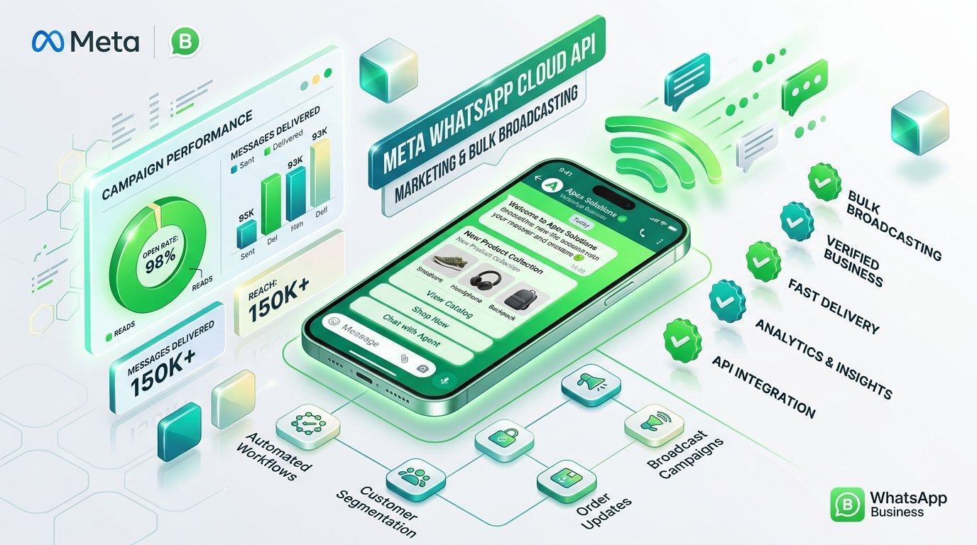 WhatsApp Cloud API Automation & Bulk Broadcasts - Monetor CRM Digital Web Track
