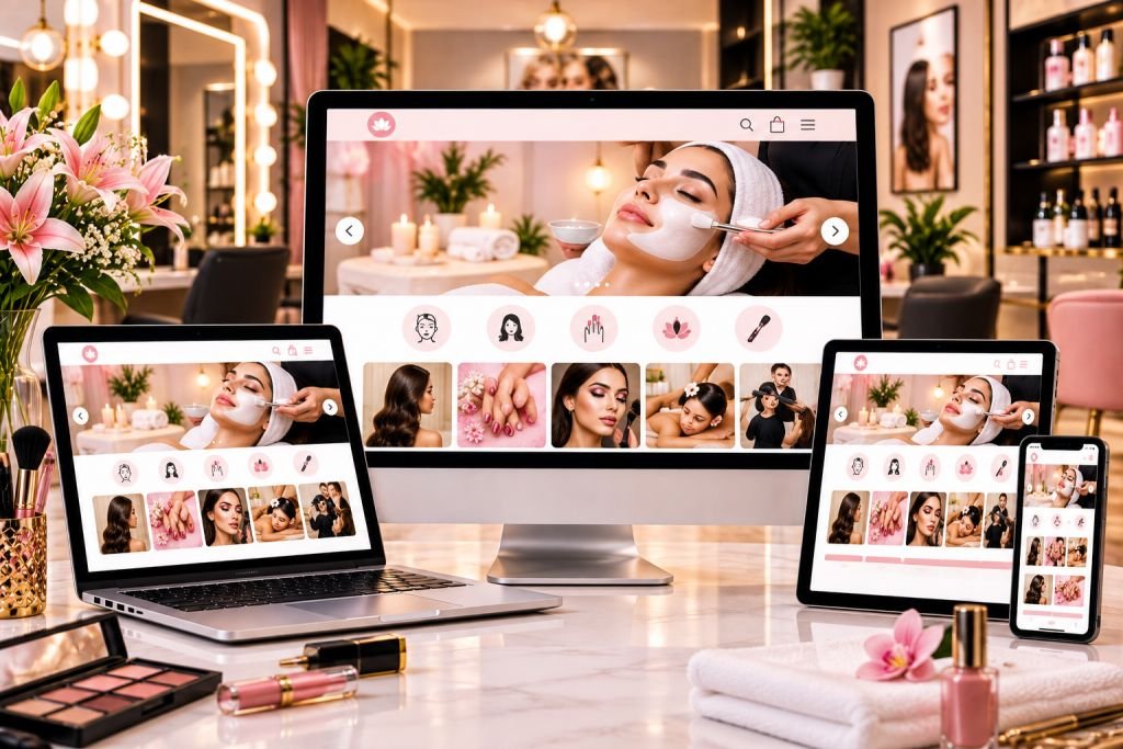 Beauty Salon and Spa Website Design Company in Faridabad