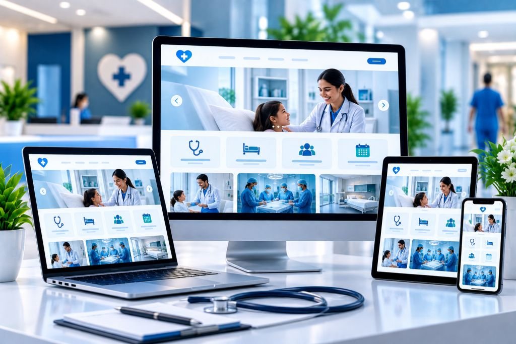 Doctor and Hospital WordPress Website Development Delhi