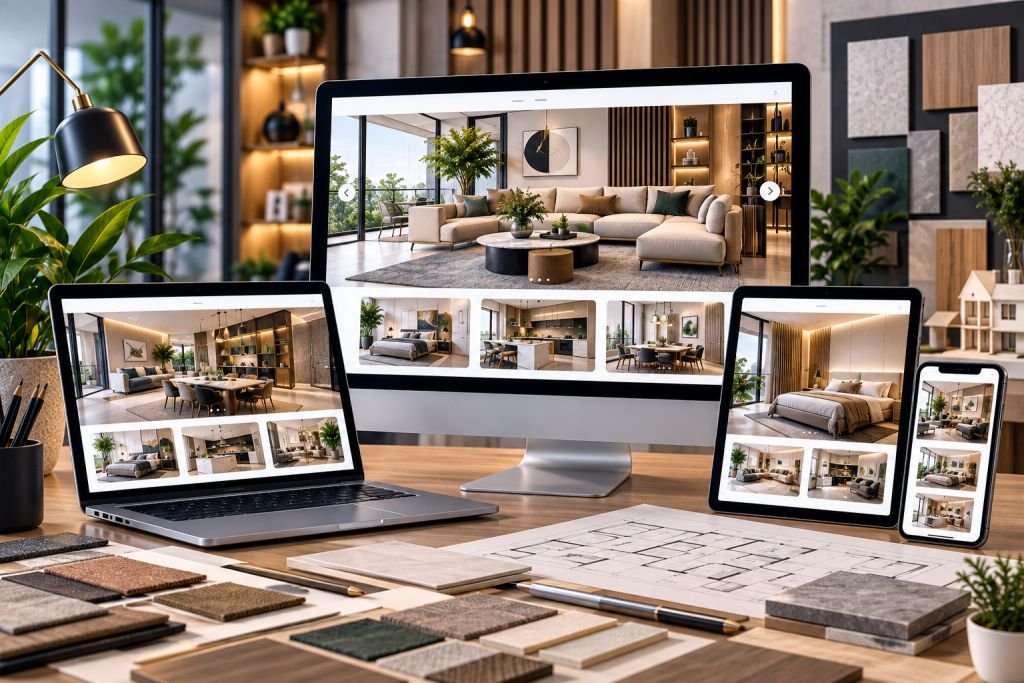 Interior Design and Architecture Website Design Faridabad